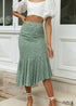 Boho Skirts in Green Garden For Women